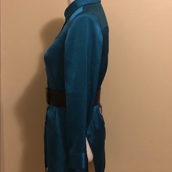 Soft Surroundings Teal Embroidered Top,Size-XSP(?S - Picture 4 of 8